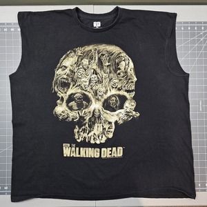 The Walking Dead 2013 Tshirt XXL Zombie Skull Grimes TV Promo Walker AMC Horror
